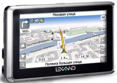 В России появились тонкие GPS-навигаторы компании Lexand