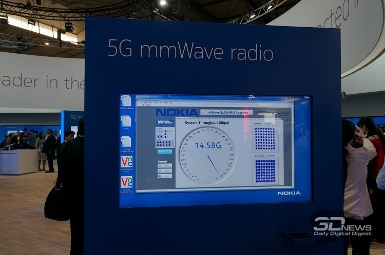 Nokia тоже демонстрировала на MWC 2016 скорость передачи данных в сетях 5G